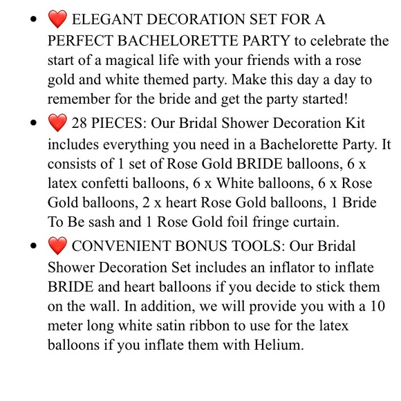 Set of Bridal Shower Decorations - Picture 4 of 9